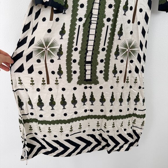 Shane Falguni peacock dress small long sleeve graphic - Picture 8 of 16